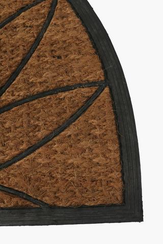 Abstract Coir And Rubber Door Mat, 60x90cm