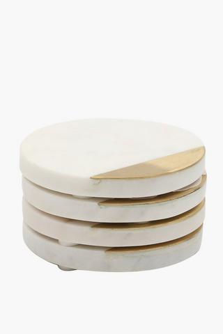 4 Pack Marble Coasters