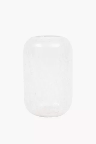 Crackle Glass Vase,18x28cm