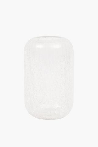 Crackle Glass Vase,18x28cm