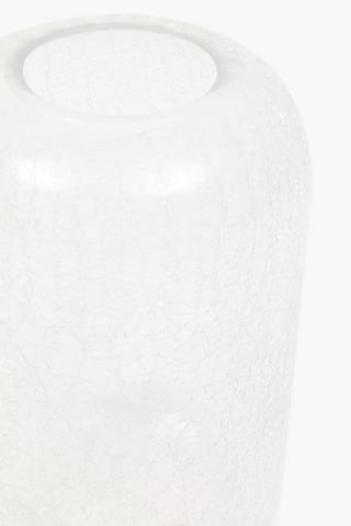 Crackle Glass Vase,18x28cm