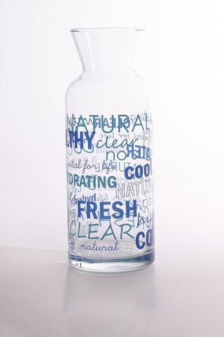 Script Glass Carafe, 1 Litre