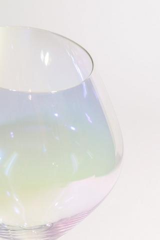 Iridescent White Wine Glass