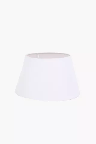 Cotton Tapered Lampshade, 35x21cm
