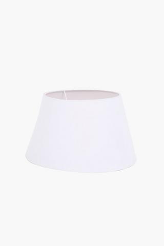 Cotton Tapered Lampshade, 35x21cm