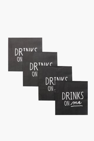 20 Pack Quirky Script Serviettes