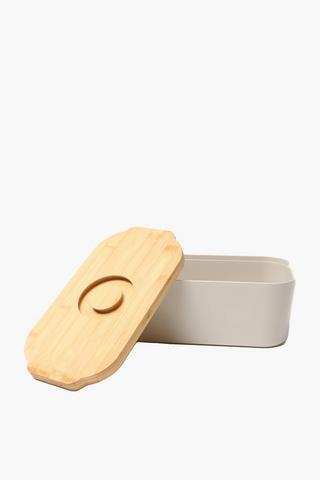 Metal Bread Bin With Embossed Lid