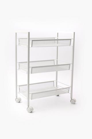 Metal 3 Tier Vegetable Trolley Rack