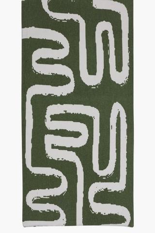 Abstract Cotton Table Runner