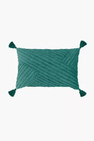 Embroidered Jimmi Cross Scatter Cushion, 40x60cm