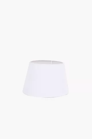 Cotton Tapered Lampshade, 28x15cm