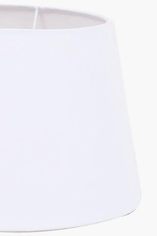 Cotton Tapered Lampshade, 28x15cm