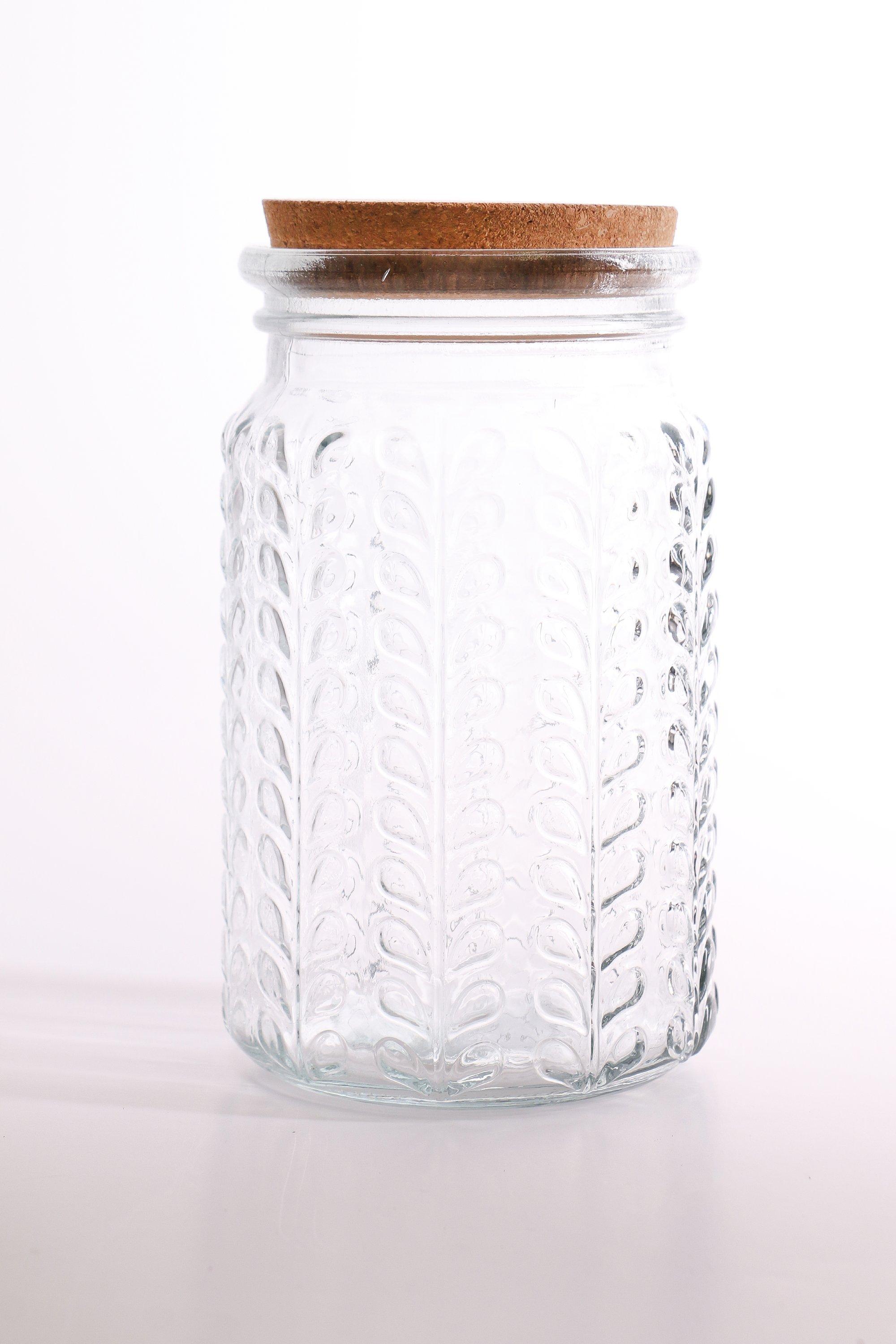 Ripple Glass Jar