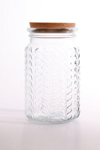 Ripple Glass Jar
