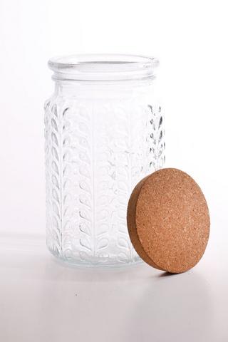Ripple Glass Jar