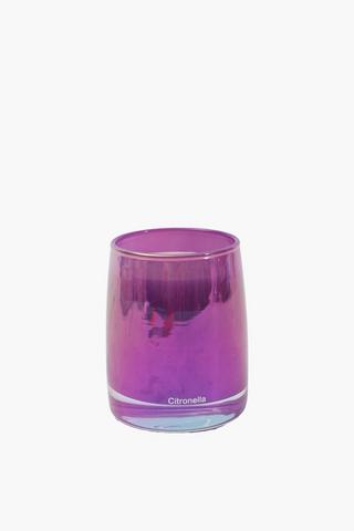Iridescent Citronella Candle