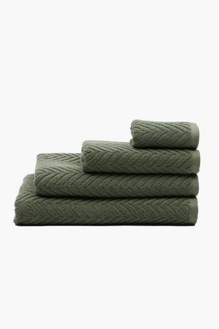 Textured Terry Towelling Cotton Towel