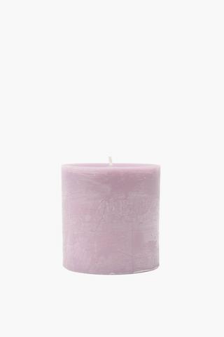 Lavender Pillar Candle, 7x7,5cm