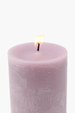 Lavender Pillar Candle, 7x7,5cm