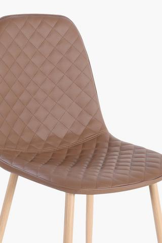 Cruz Quilted Pu Dining Chair