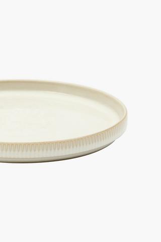 Scallop Stoneware Side Plate