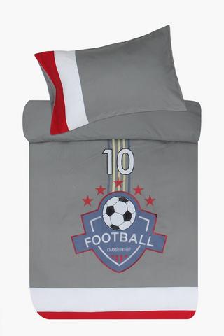 Soft Touch Soccer Duvet Cover Set