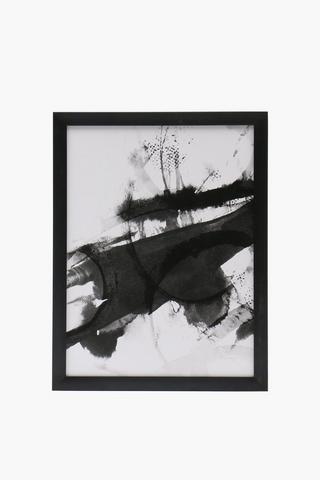 Framed Abstract Stroke, 30x40cm