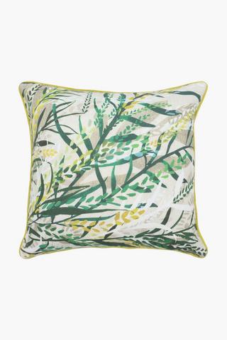 Printed Zeya Leaf Scatter Cushion, 50x50cm