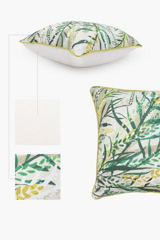 Printed Zeya Leaf Scatter Cushion, 50x50cm