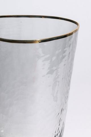 Metallic Rim Champagne Flute