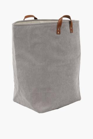 Knock Down Corduroy Laundry Utility Bag