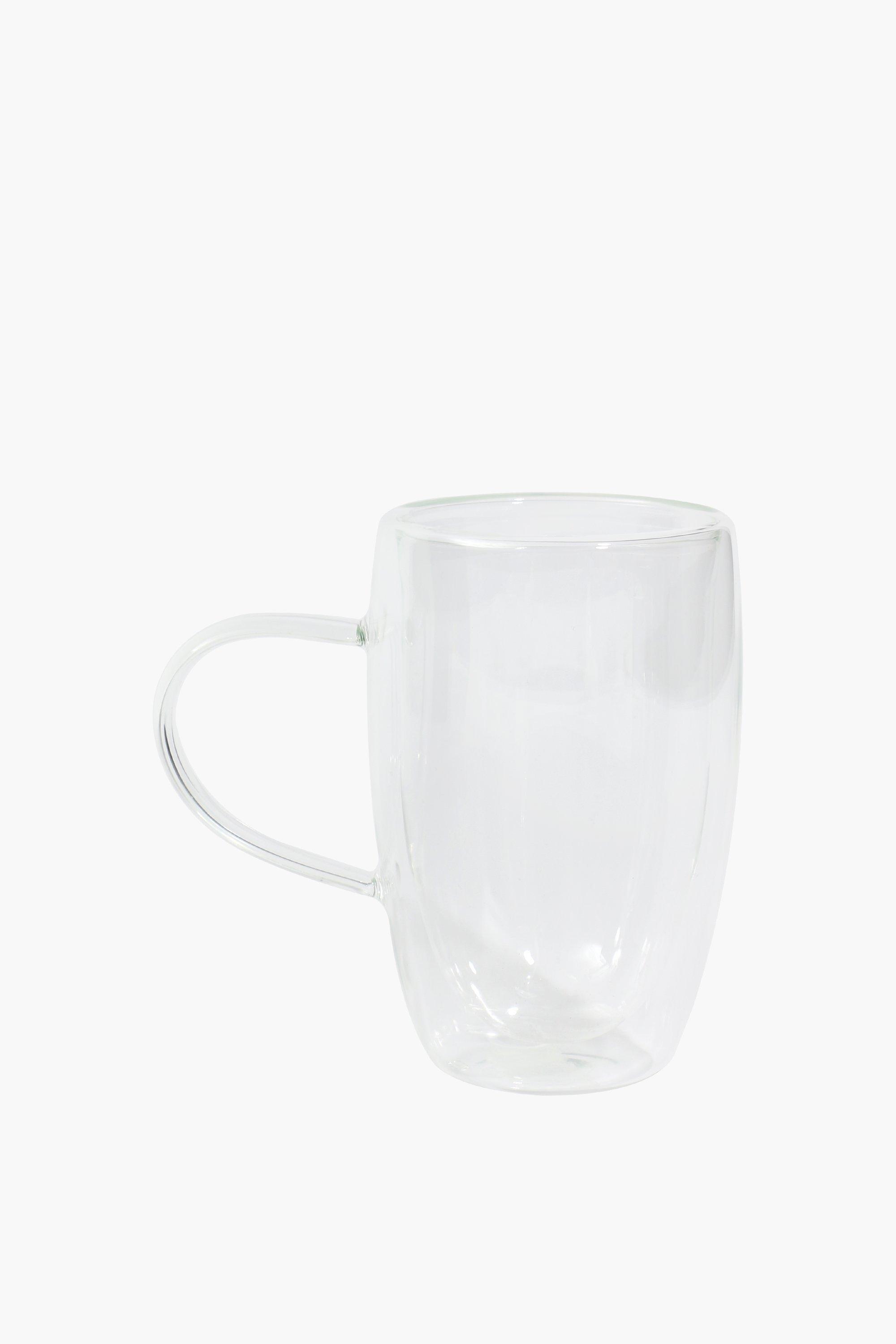 Double Wall Glass Mug, Tall