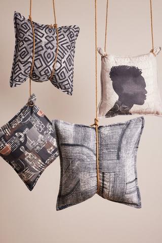 Colab Xolani Mhlongo Printed Scatter Cushion, 55x55cm