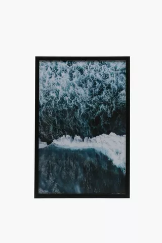 Framed Ocean Waves, 40x60cm