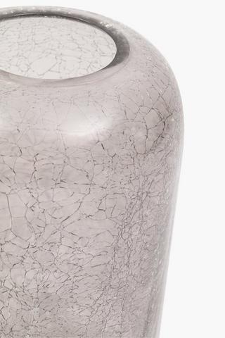 Crackle Glass Vase, 18x28cm