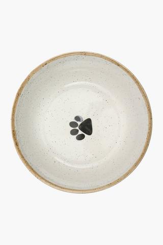 Paw Ceramic Feeding Pet Bowl Small