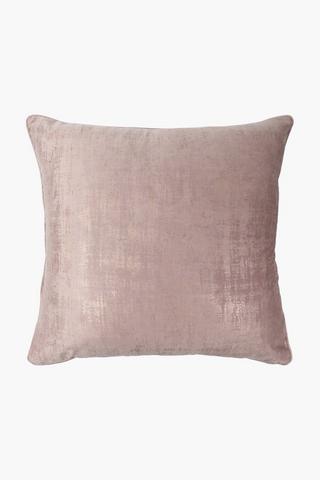 Velvet Fleck Feather Scatter Cushion, 60x60cm