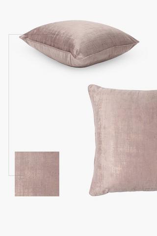 Velvet Fleck Feather Scatter Cushion, 60x60cm