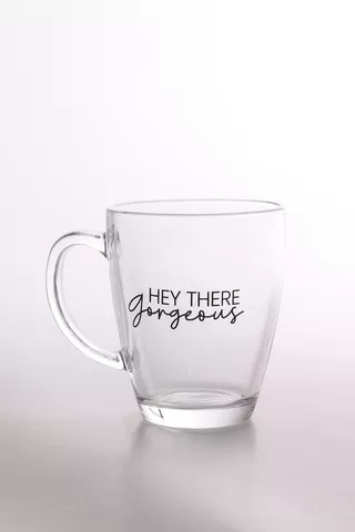 Script Glass Mug