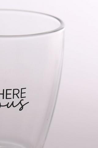 Script Glass Mug