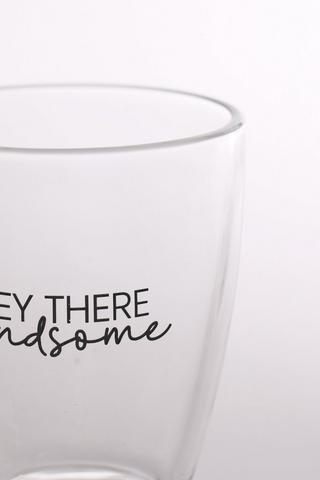 Script Glass Mug