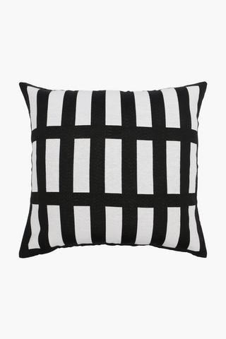 Jacquard Piano Grid Scatter Cushion, 60x60cm