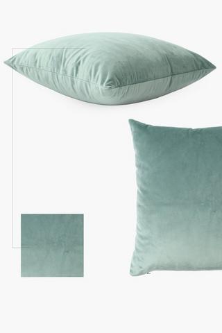 Bombay Brown Velvet Striped Scatter Cushion 50x50cm main image 1