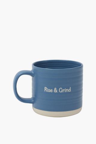 Script Stoneware Mug