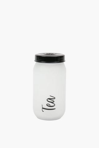 Frosted Glass Tea Canister