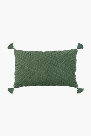 Embroidered Jimmi Cross Scatter Cushion, 40x60cm