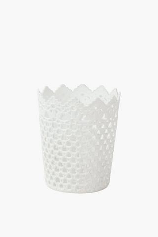 Plastic Knit Basket Round, Small