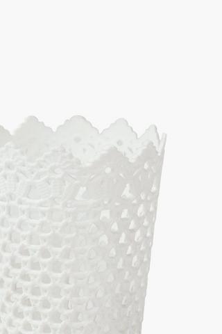 Plastic Knit Basket Round, Small