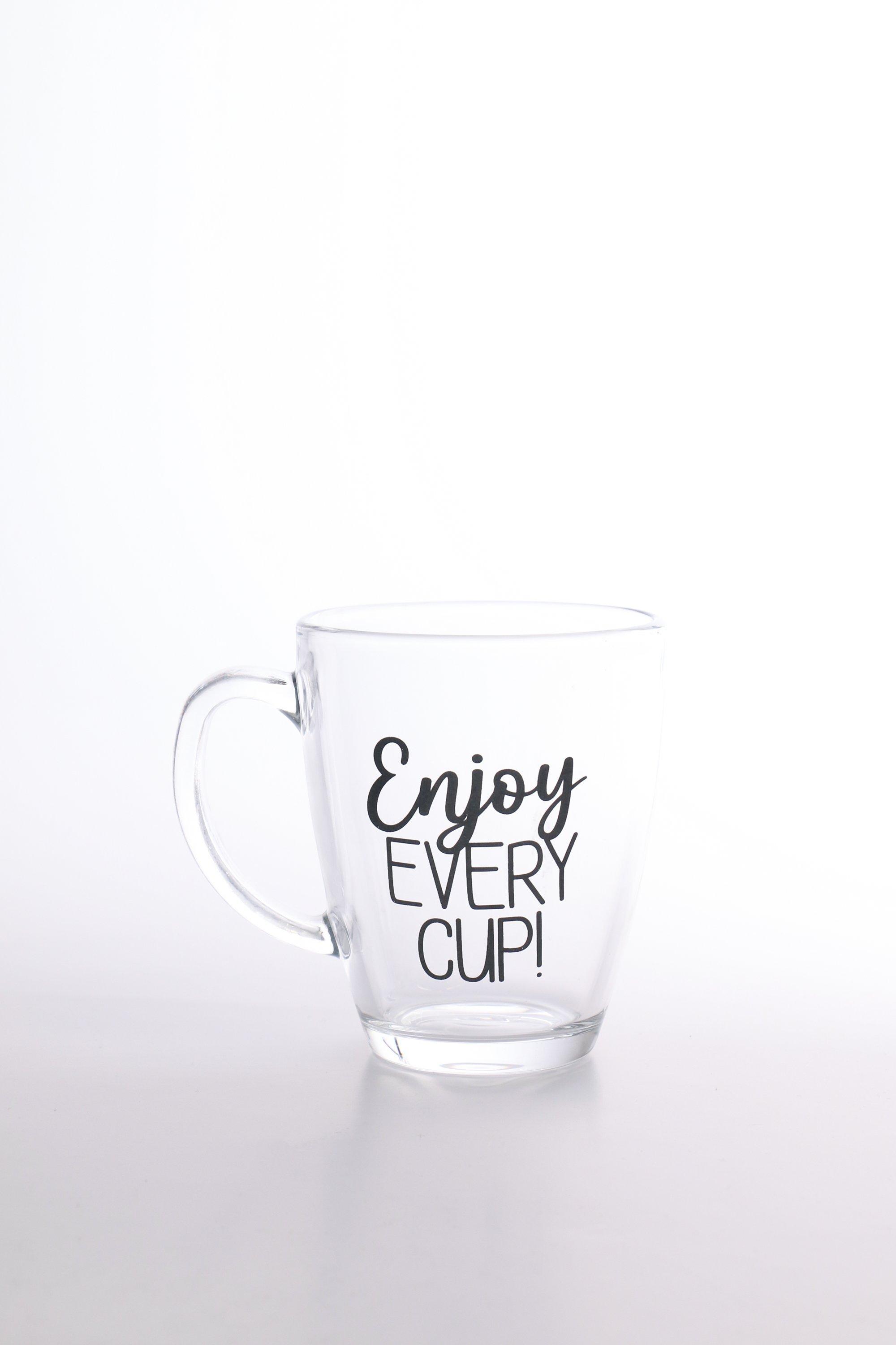 Script Glass Mug