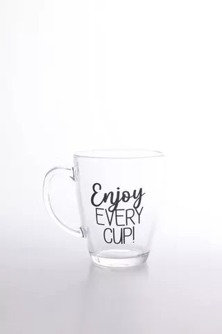 Script Glass Mug